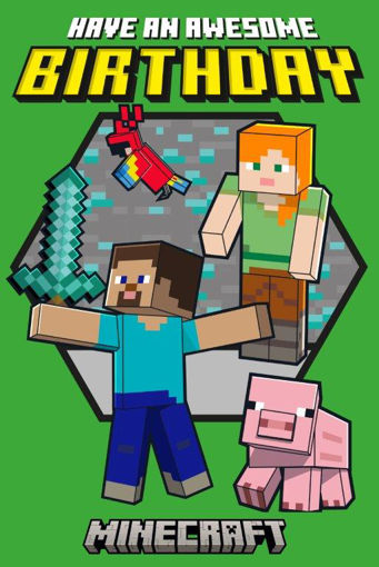 Picture of HAVE AN AWESOME BIRTHDAY MINECRAFT